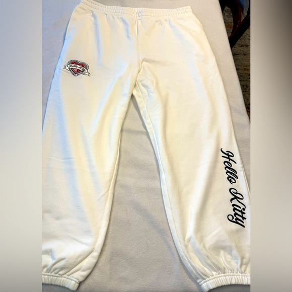 New Hello Kitty White Sweat Pants. Size 3X - Picture 1 of 10